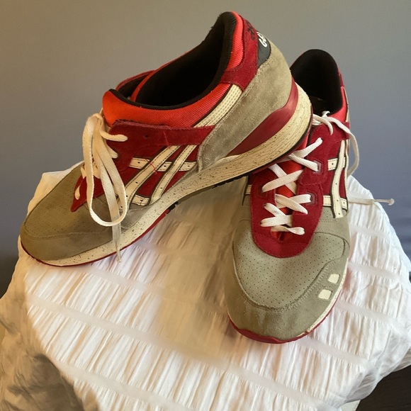 ASICS Gel Lyte 3 “Crane” Red/Gray Suede, Men’s Athletic Shoe, Size 11 - Picture 11 of 16